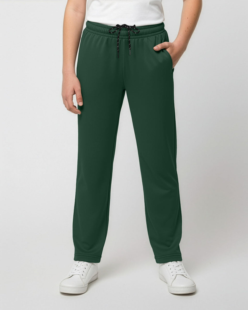 Real Essentials 3 Pack: Boys' Mesh Open Bottom Active Sweatpants with Pockets & Drawstring