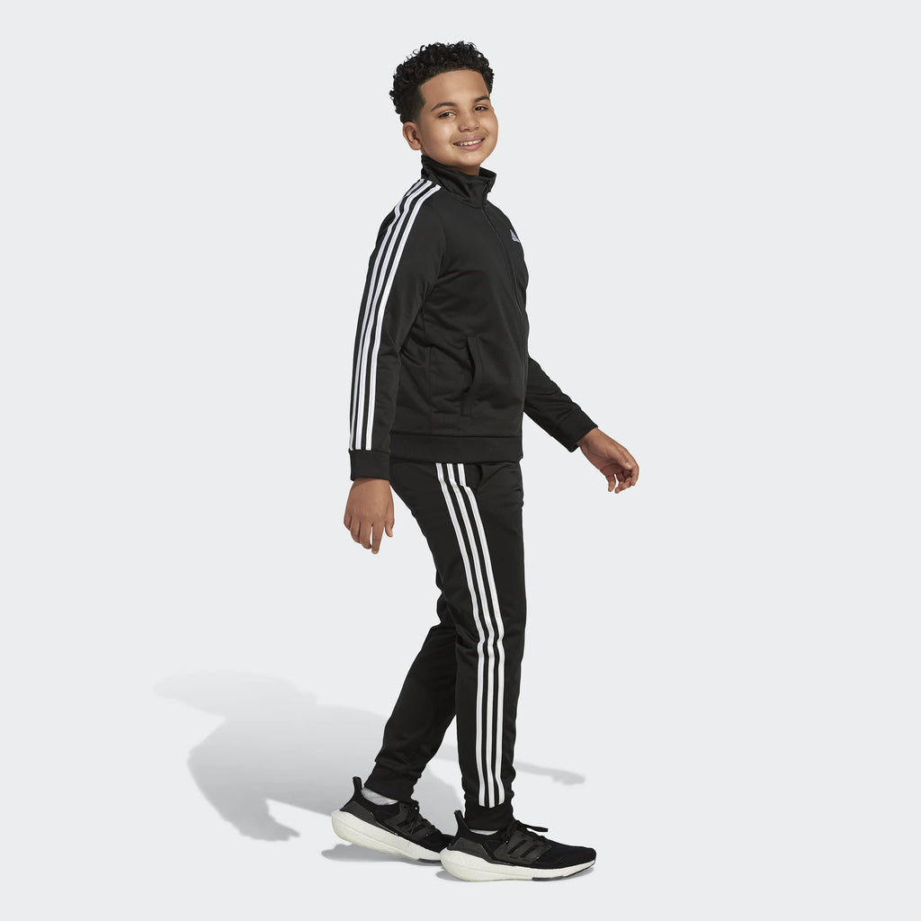 adidas boys Zip Front Iconic Tricot Jacket