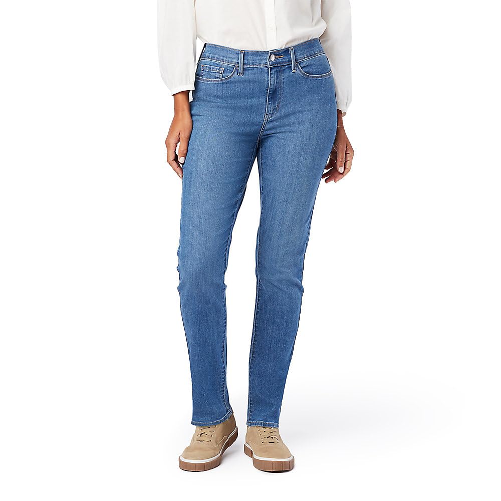 Levi Strauss Signature Gold Women's '03 Essential Classic Slim Taper Jeans Mid-Rise Stretch Denim (Also Available in Plus