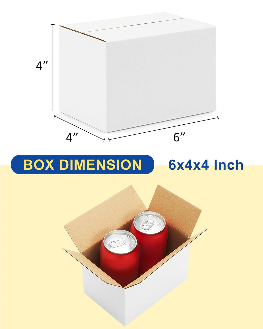 40-Pack-Small-Shipping-Boxes-6x4x4, Corrugated-Cardboard-Boxes-for-Packaging-Small-Business, Brown-Boxes-Mailers