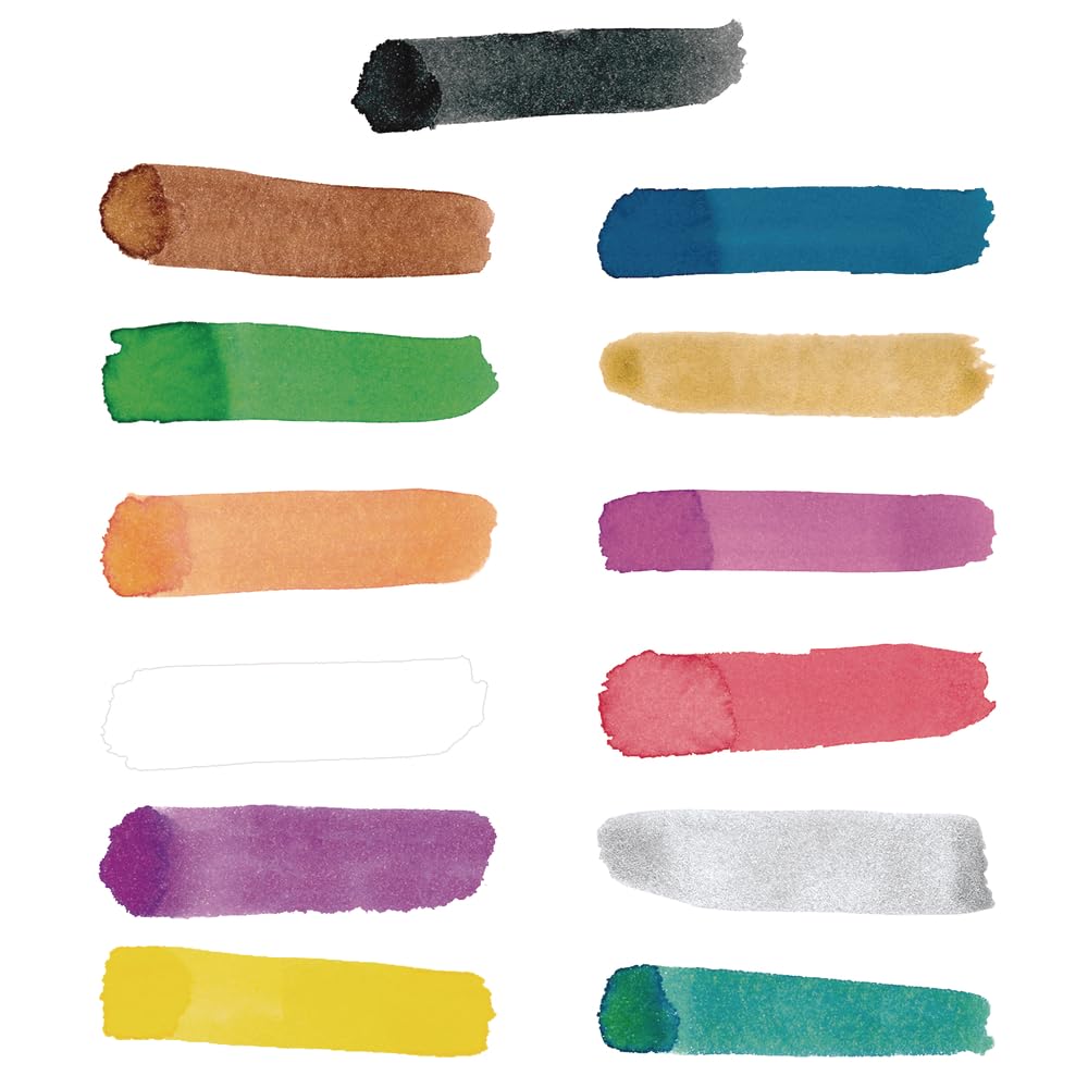 Colorations Paraben-Free Glitter Liquid Watercolor Paint, Set of 8 Vibrant Colors, 8 fl oz, Non-Toxic and Made in The USA