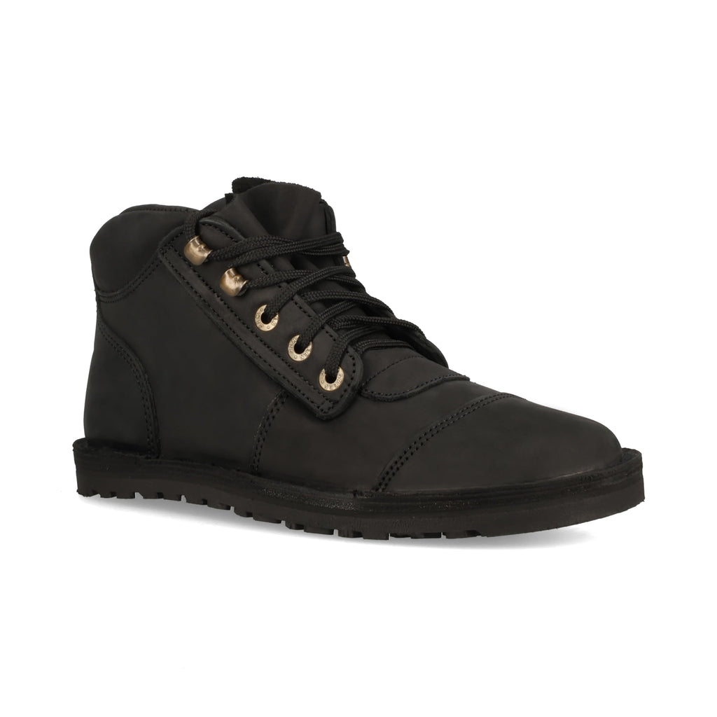 JIM GREEN Men's Barefoot African Ranger Boots Lace-Up Water Resistant Full Grain Leather Work or Hiking Boot