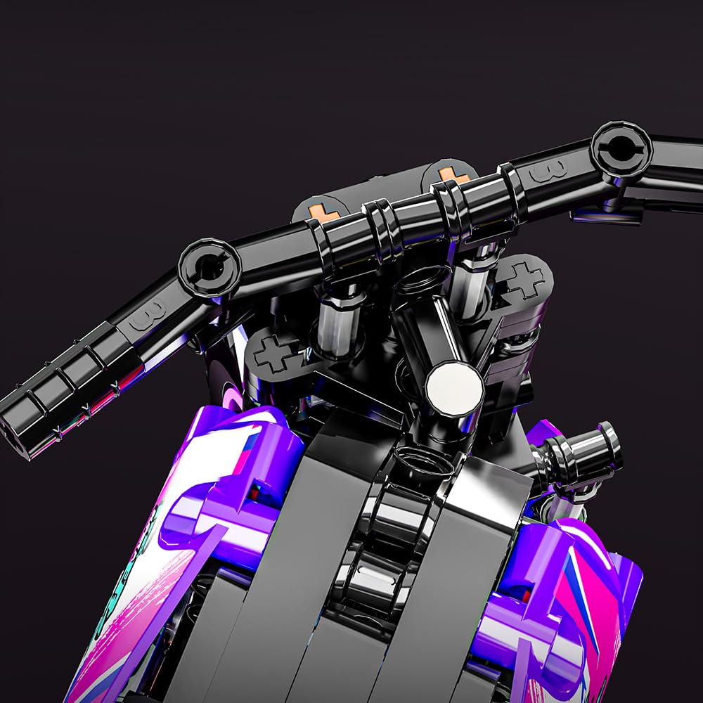 Mesiondy Motorcycle Toy Building Blocks Kit,Stem Bricks Sets,Toys for Boys & Adults,Build A Model Motorcycle, (476 Pieces)………