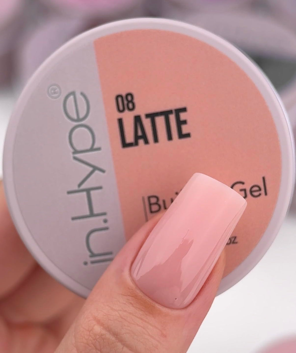 IN.HYPE UV/LED Professional Hard/Builder Gel for Nail Extension/Strengthening/Overlays File Off (Baby Pink #3)