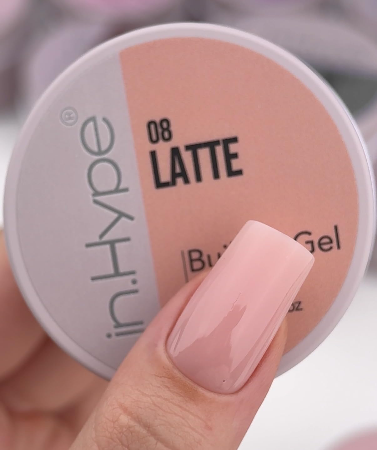IN.HYPE UV/LED Professional Hard/Builder Gel for Nail Extension/Strengthening/Overlays File Off (Baby Pink #3)