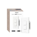 Aqara Smart Light Switch H2 (2-in-1 Neutral, 2 Buttons, 1 Channel), Thread/Zigbee Protocol, Wall Switch for Smart Home, Supports Apple Home, Google, Alexa, Matter Over Thread