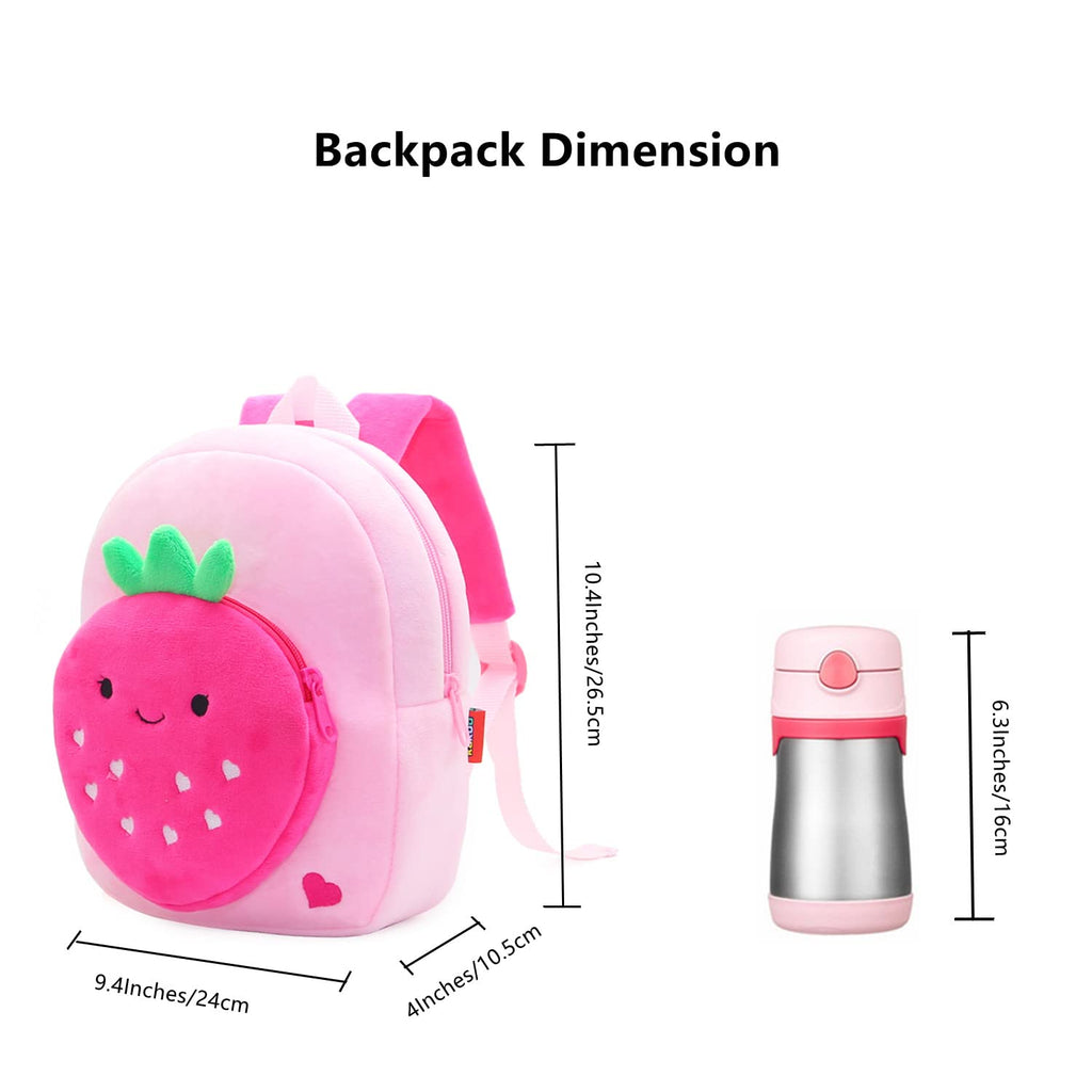 NICE CHOICE Cute Toddler Backpack Toddler Bag Plush Animal Cartoon Mini Travel Bag for Baby Girl Boy 2-6 Years(BB Unicorn)