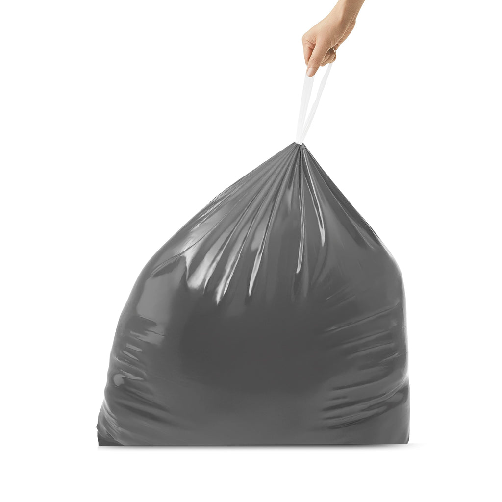 simplehuman Code H 60 Count, Genuine Odorsorb Custom Fit Liners, Drawstring Odor Absorbing Trash Bags in Dispenser Packs, 30-35 Liter / 8-9 Gallon