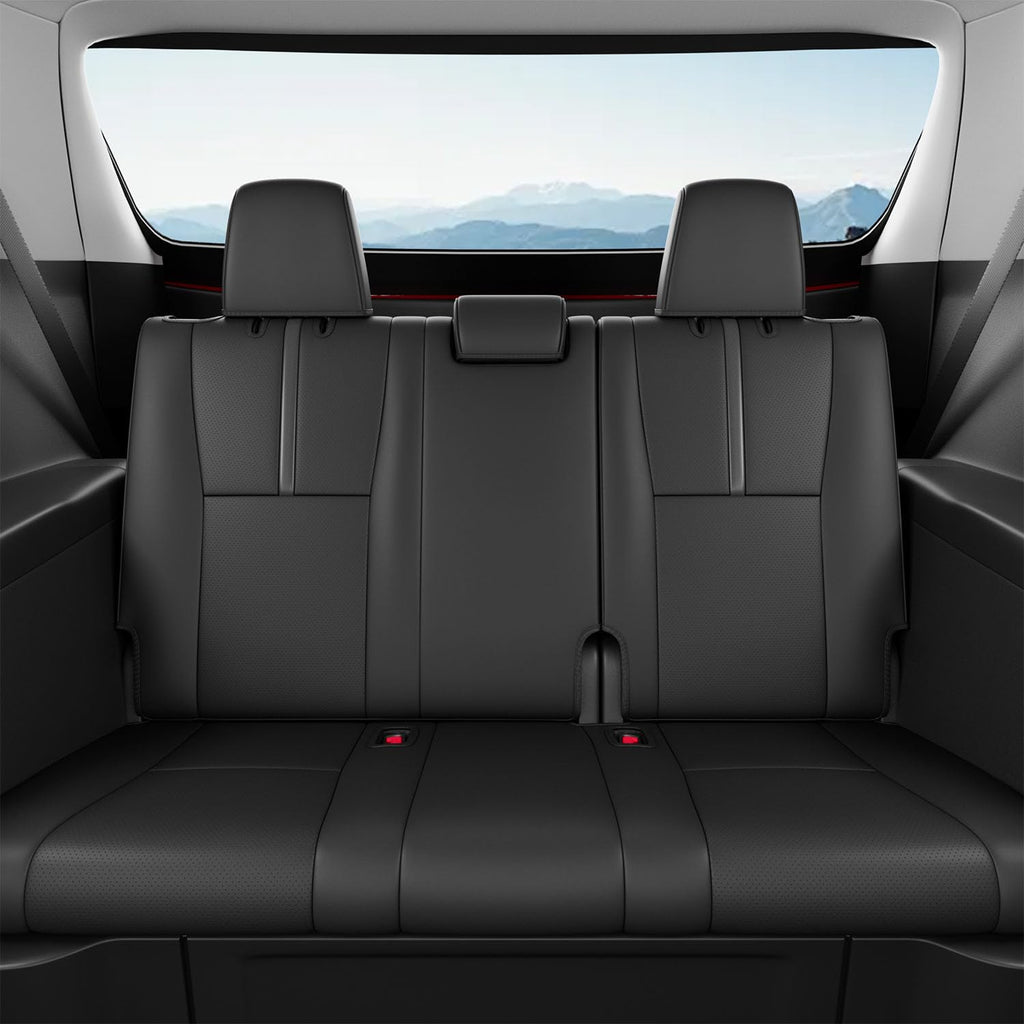 Xipoo 8 Seats Seat Cover Compatible with 2014-2019 Toyota Highlander Car Seat Protector Replacement for 2014-2019 Toyota Highlander Accessories(Fit 2014-2019 W/Second Row 40/60 Split,Black)