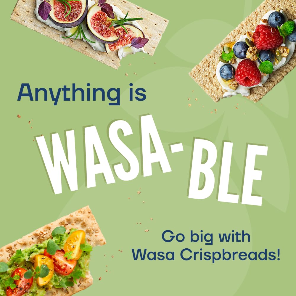 Wasa, Gluten Free Sesame & Sea Salt Crispbread, Net wt. 6.1 Oz (Pack of 1)