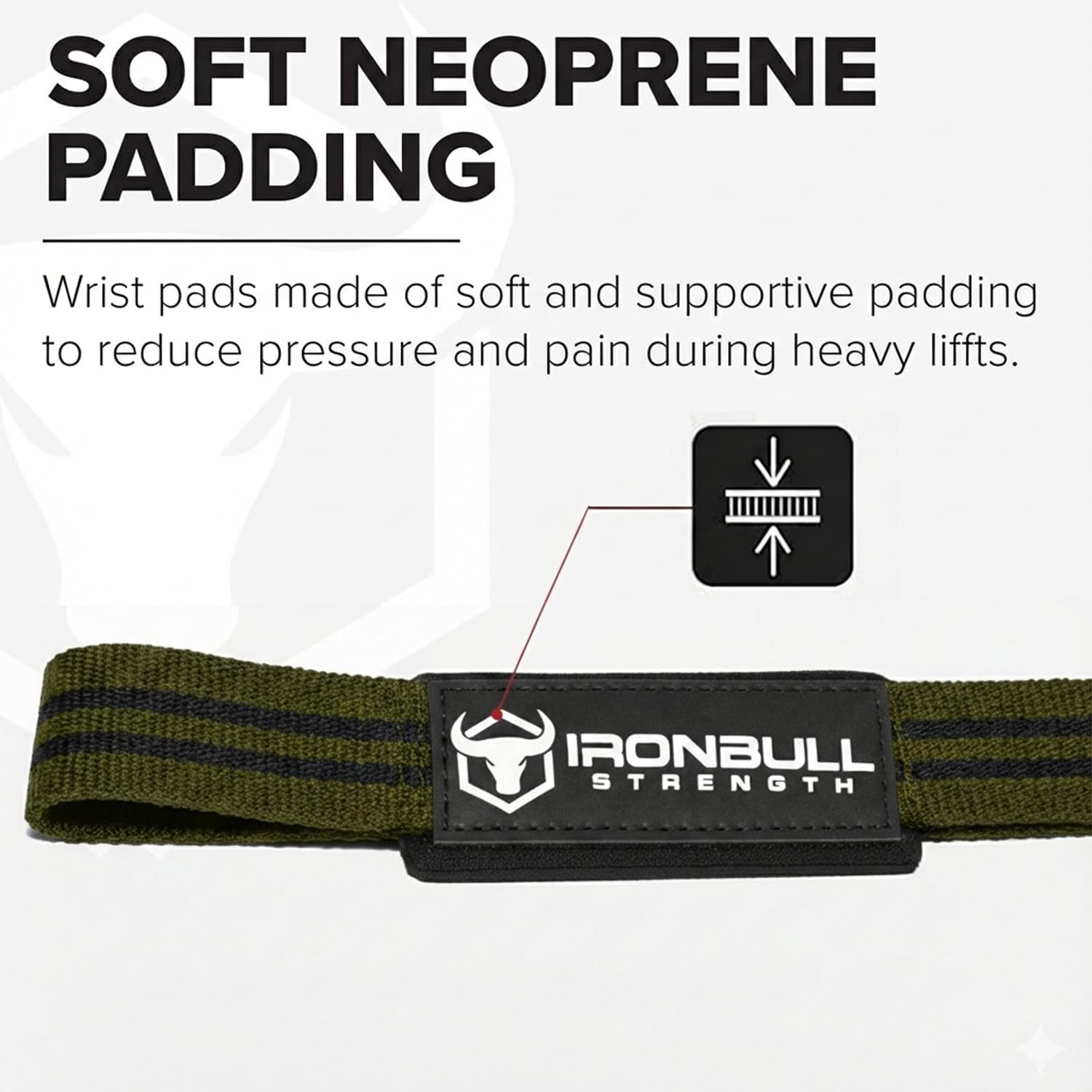 Lifting Wrist Straps for Weightlifting (1 Pair) – Padded Lifting Straps for Deadlifts, Powerlifting, Strength Training & Bodybuilding – Gym Straps for Men & Women