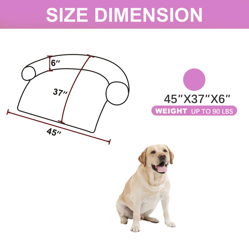 Luxurious Calming Dogs/Cats Bed Mats, Dog Pad Washable Removable Couch Cover, Plush Long Fur Mat for Pets, Waterproof Lining, Perfect for Small, Medium and Large Dogs and Cats (Beige, 31"x23")