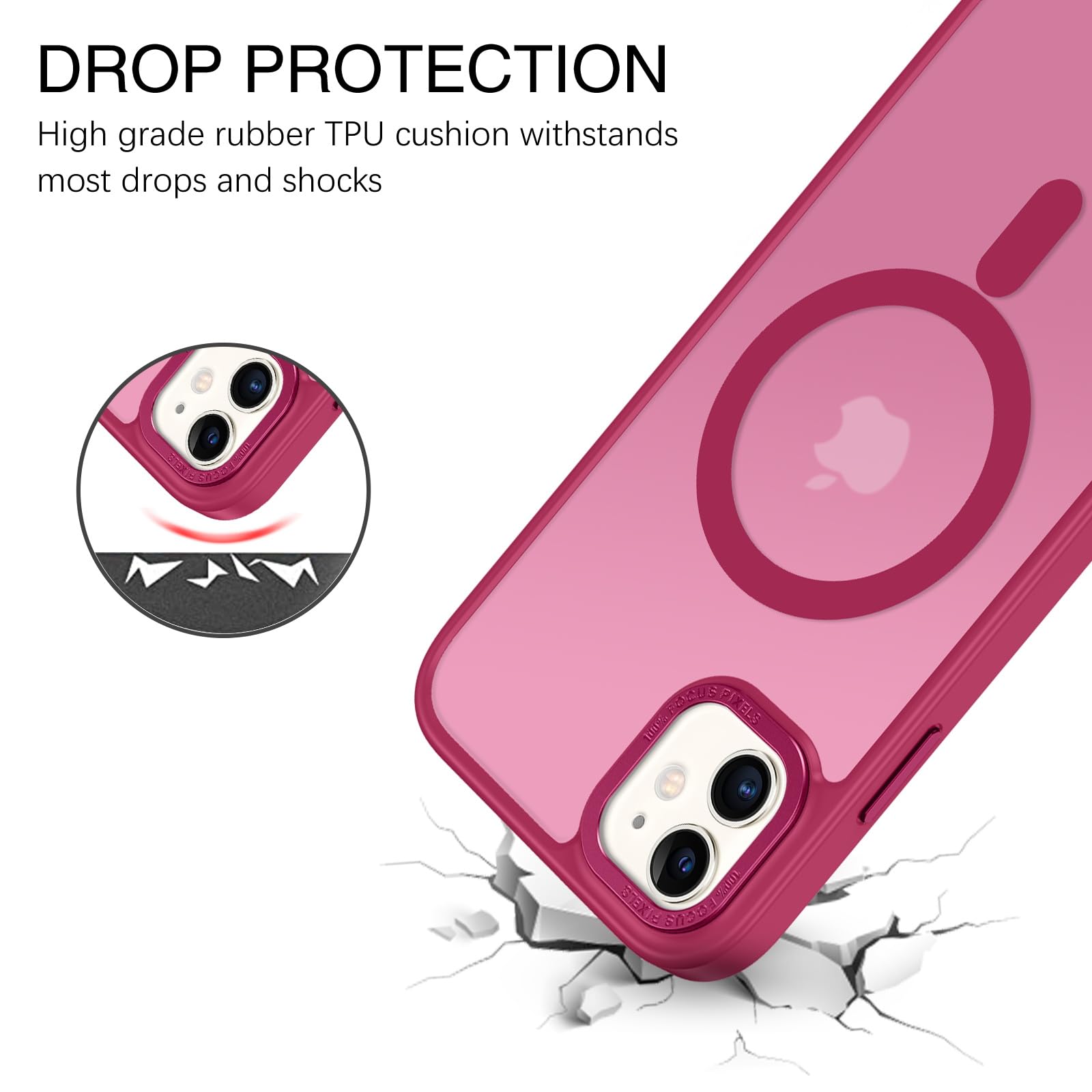 BENTOBEN for iPhone 11 Phone Case, Phone case for iPhone 11 Magnetic Case [Compatible with Mag Safe] Translucent Matte Slim Shockproof Anti-Fingerprint Protective Cover for iPhone 11 6.1’’ Black