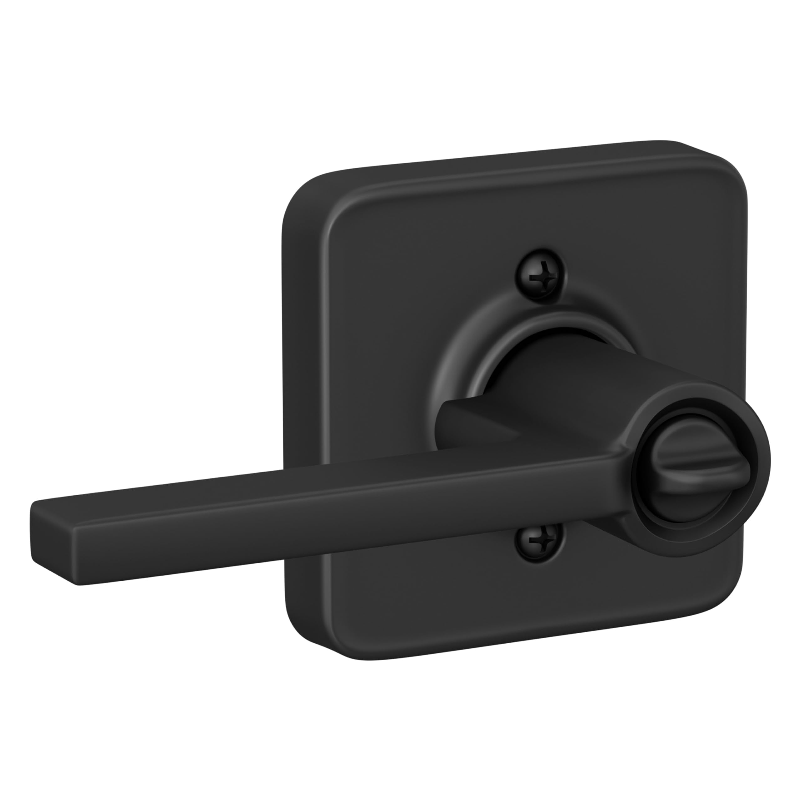 Schlage F10 LAT 716 Latitude Door Lever, Hall & Closet Passage Lock, Aged Bronze