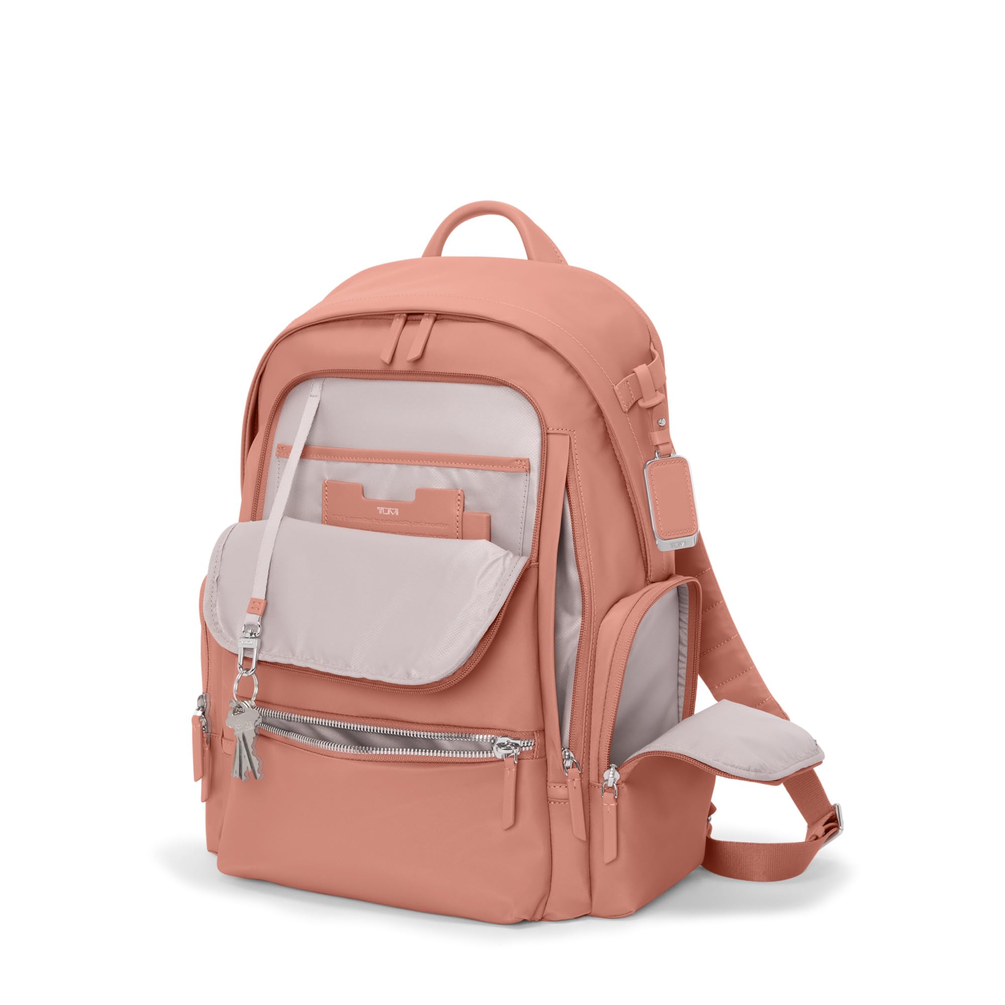 TUMI - Voyageur Celina Backpack - Women's Work and Travel Bag - 16.0" X 10.6" X 6.5" - Holds Up to 16" Laptop - Black & Gold Hardware