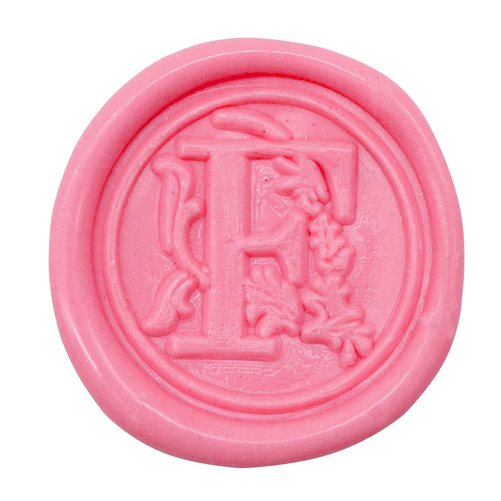 Medieval Initial Alphabet Sealing Wax Stamps, Brass Head Wooden Handle, for Thanksgiving Card/Envelope/Gift Wrap/Wedding Engagement Party Invitation - Letter S