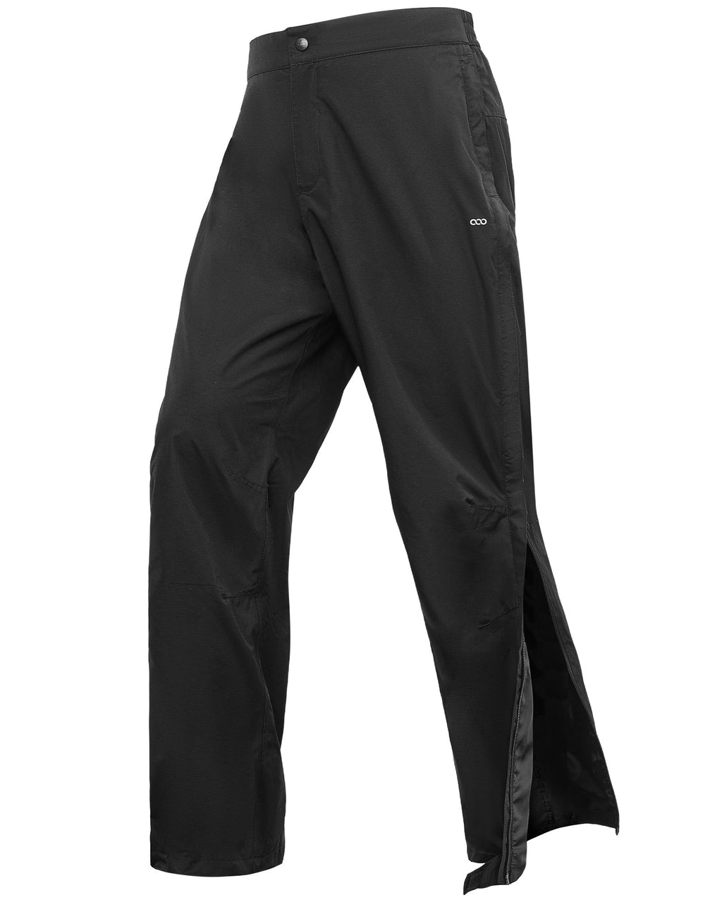 33,000ft Men's Rain Pants Full Zip Waterproof Pants Breathable Rain Over Trousers for Outdoor Hiking Golf Work