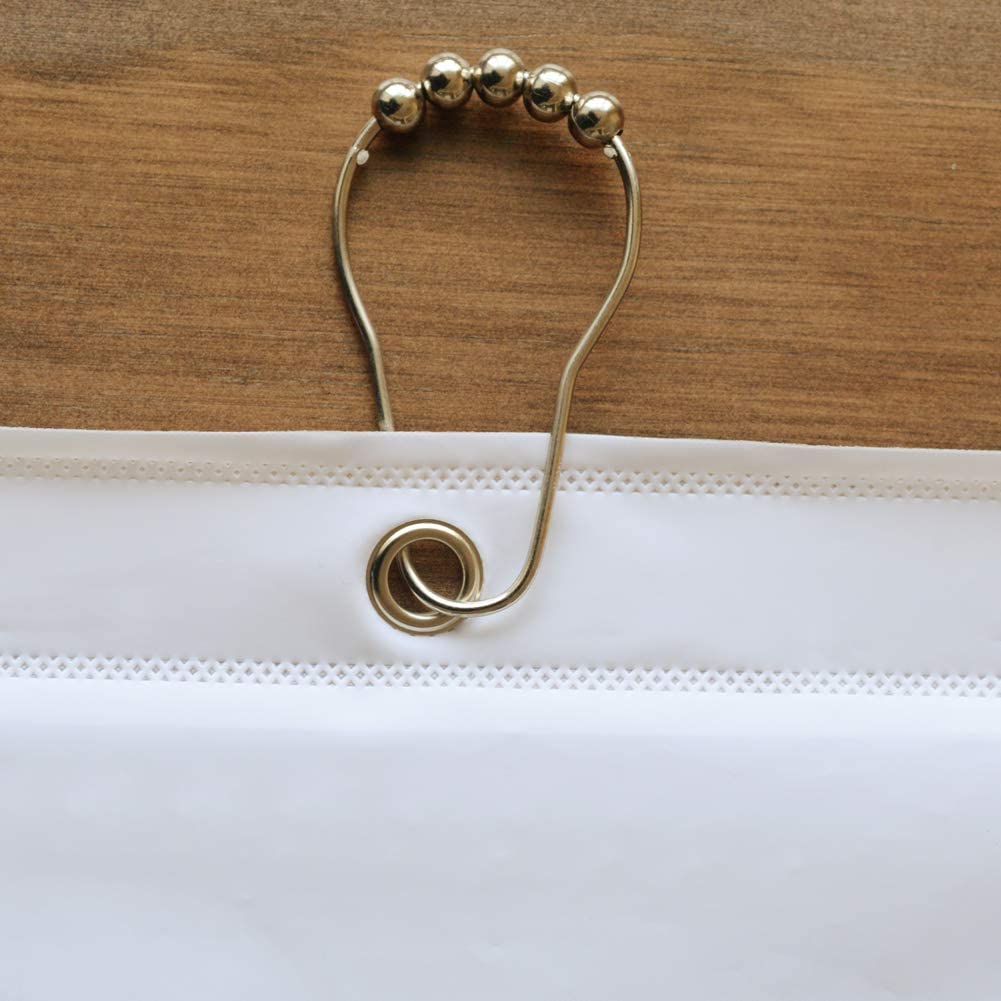 YISURE Clawfoot Tub Clear Short Length 60 Inch Shower Curtain Liner, 180x60 Inch Extra Wide 360 Shower Curtain PEVA Waterproof Wrap Around Bath Tub Curtain