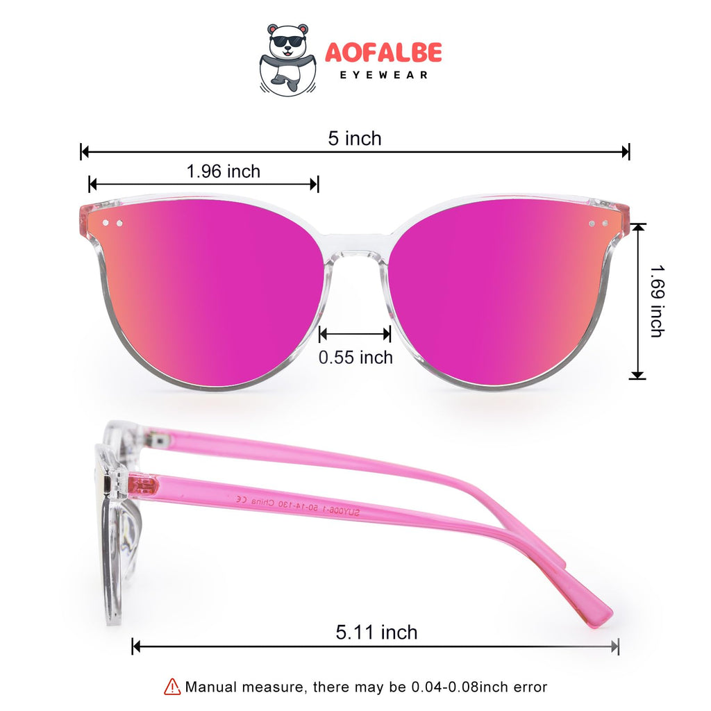 Kids Sunglasses, Sunglasses for Kids Children, Mirrored Sunglasses for Girls Boys Toddler UV400 Age 3-10