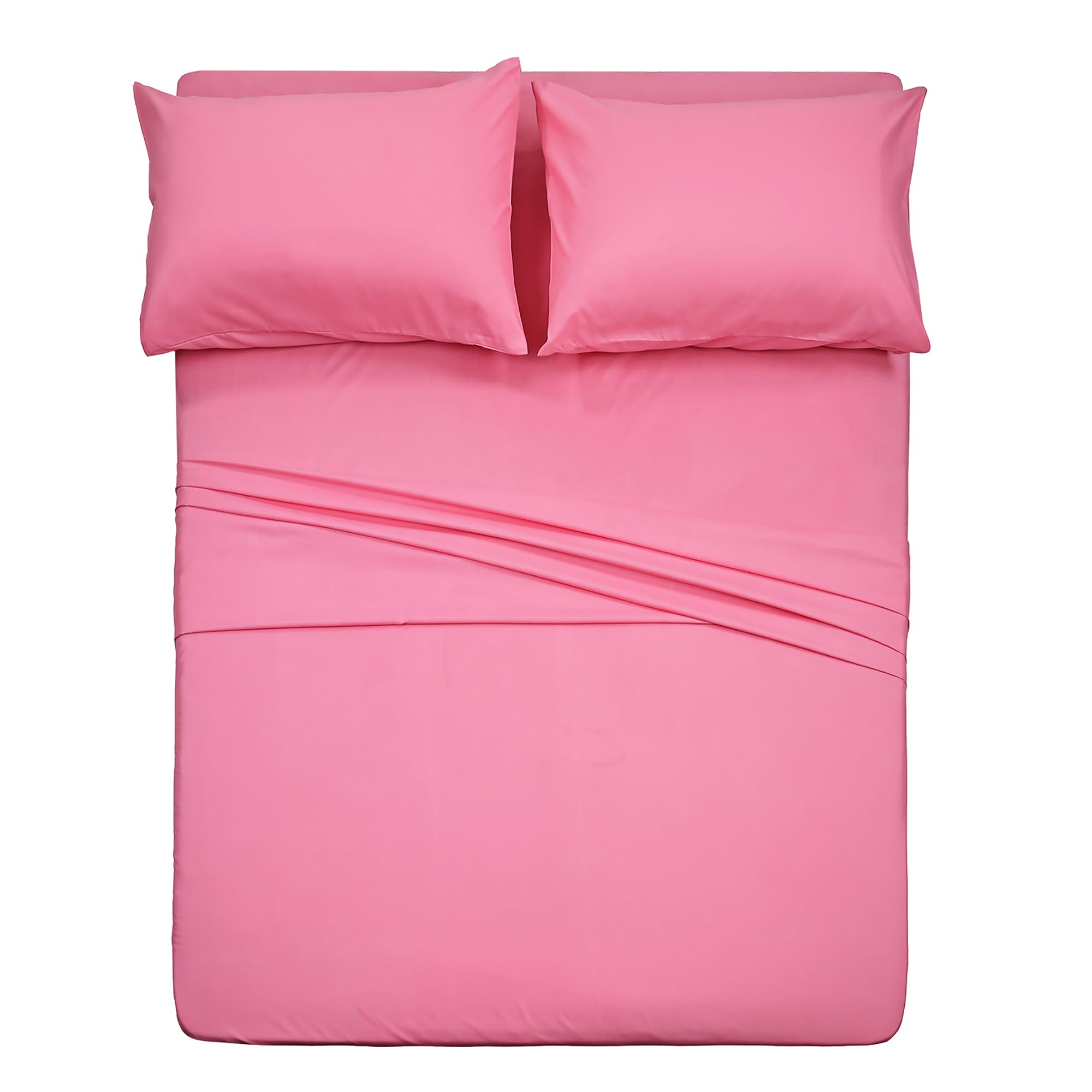 Best Season Bed Sheet Set - 1 Flat Sheet,1 Fitted Sheet and 1 Pillow Cases, Extra Soft Luxury Bedding Set,Deep Pockets,Wrinkle,Fade Resistant - Hypoallergenic- 3 Piece (Twin,Baby Blue)