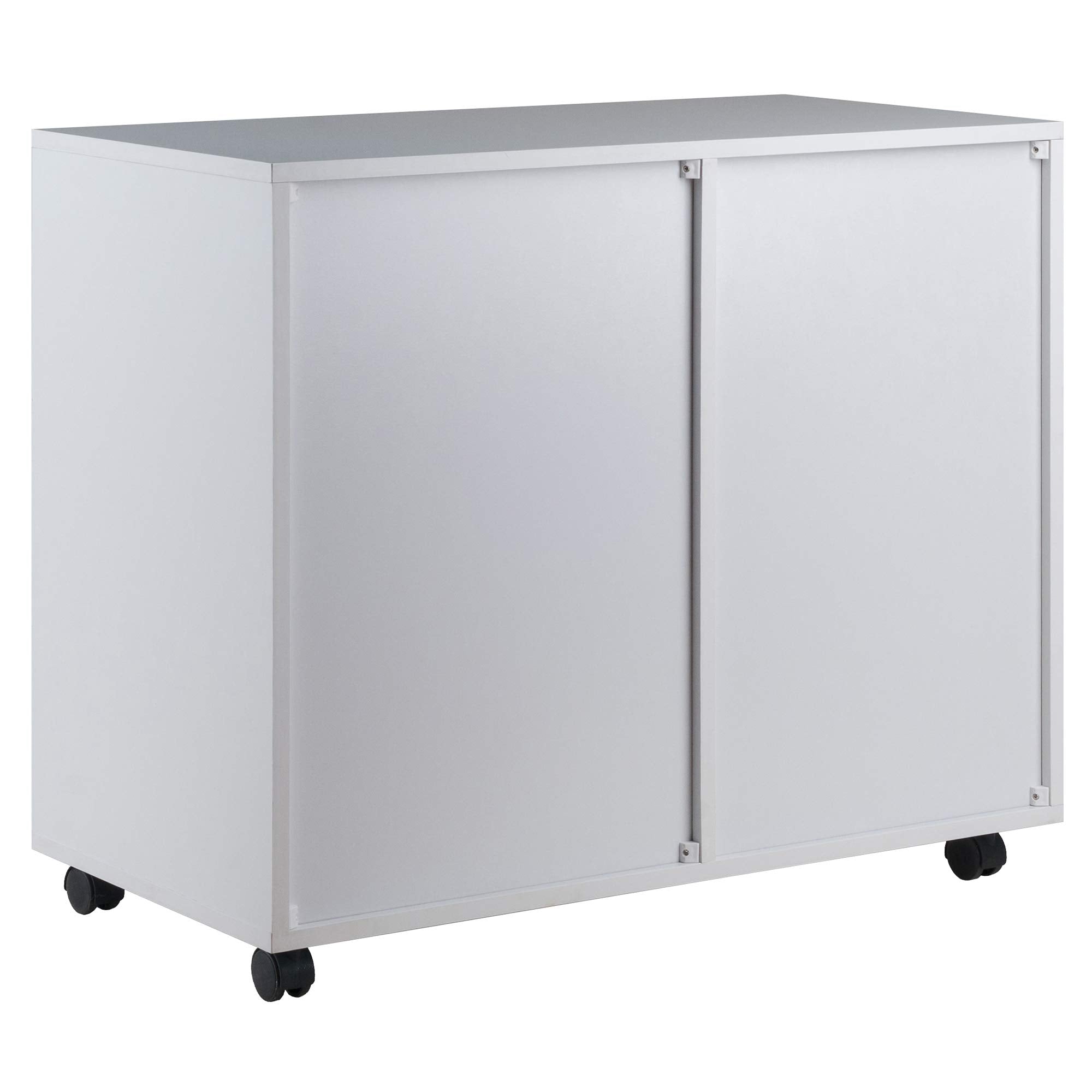 Winsome Halifax Mobile Storage Cabinet with Doors & Drawers, Stylish & Functional Home Storage Cabinet for Filing, Kitchen Organization, Moveable Furniture for Office, Dorms, Apartments