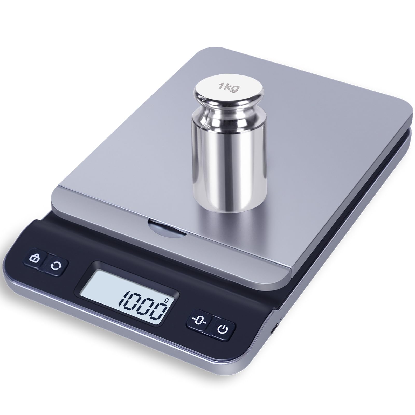 QP Calibration Weights, 50 Gram Scale Weights, OIML Class M1 High Precision Stainless Steel Scale Balance Weights with Chrome Finish, Calibration Weights for Digital Scale, Kitchen Scale, Pocket Scale