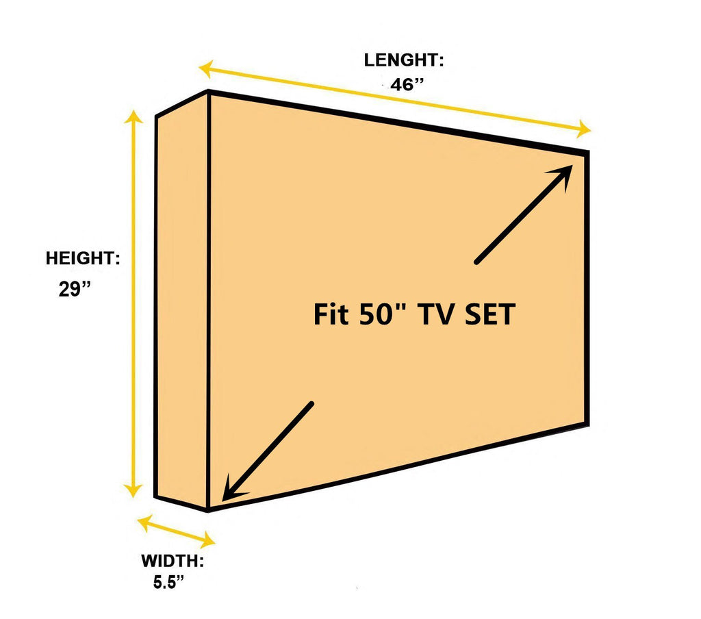 Outdoor 22”-24“-26" TV Set Cover,Scratch Resistant Liner Protect LED Screen Best-Compatible with Standard Mounts and Stands (Beige)