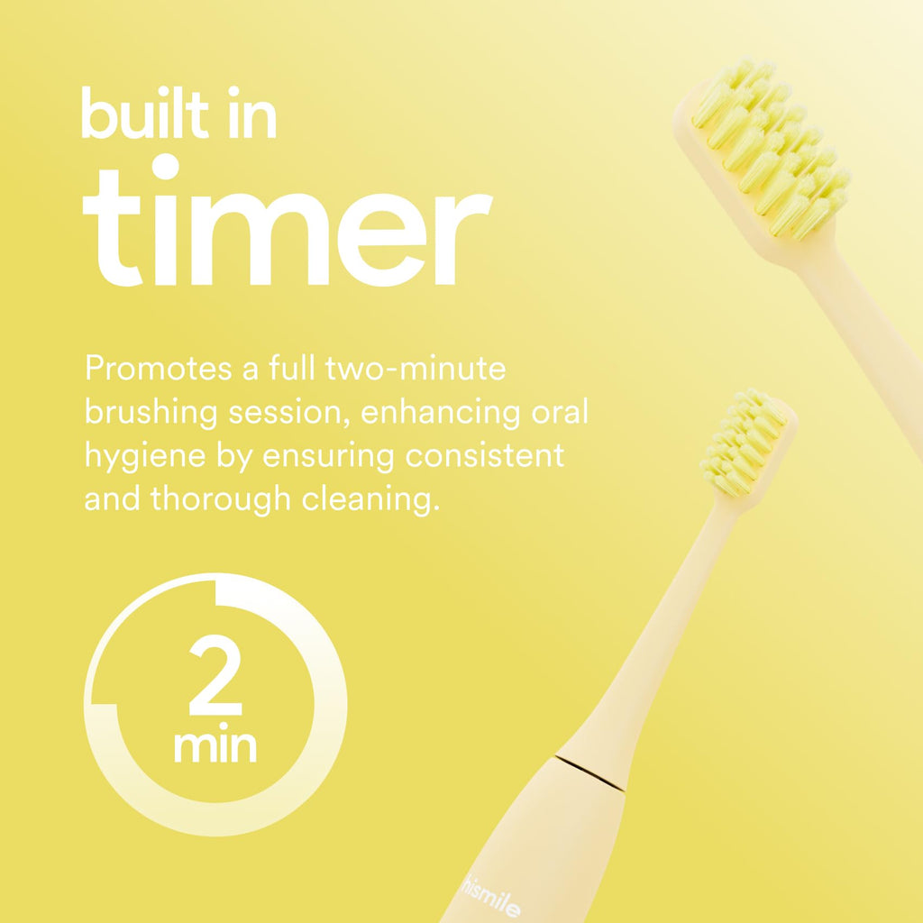 HISMILE Electric Toothbrush, 3 Brushing Modes, Smart Timer, Rechargeable Electric Tooth Brush for Adults and Children, Soft-Tapered Bristles, Mode Memory (Green)