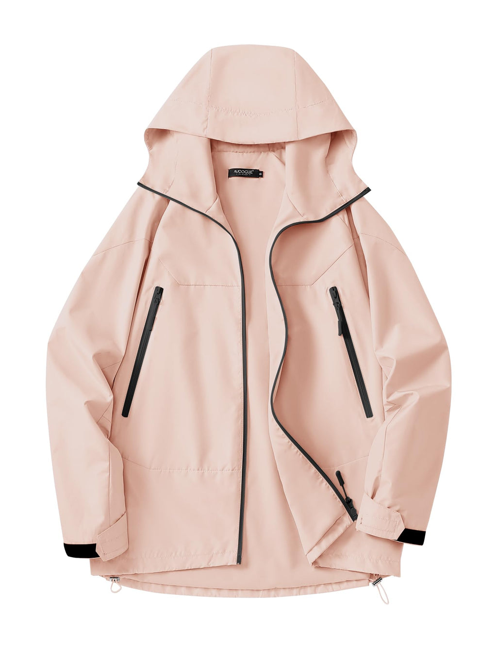 Avoogue Rain Jacket for Women Waterproof Lightweight Rain Coat Hiking Windbreaker Jacket with Hood
