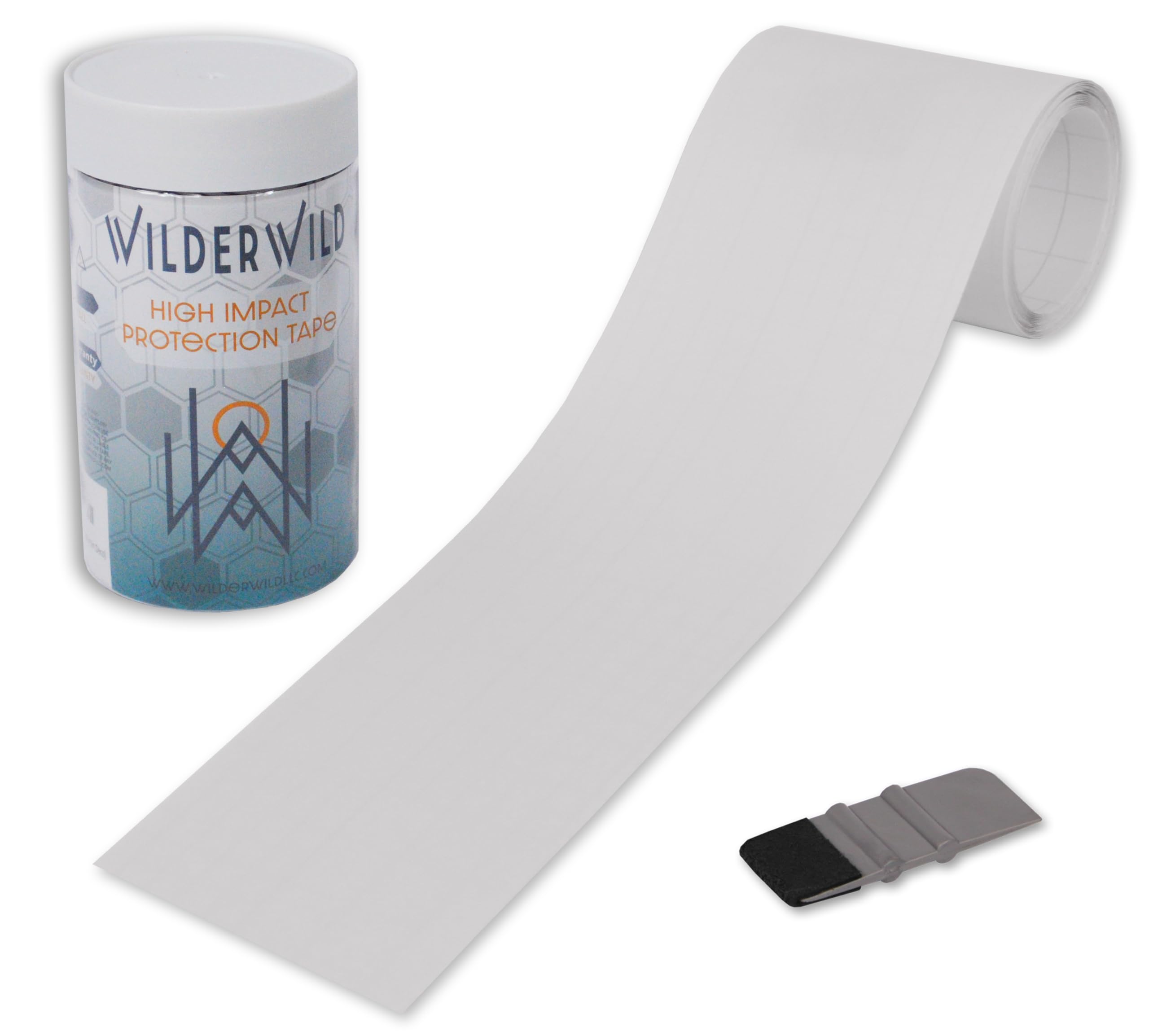 Bike Frame Protection Tape- High Impact Clear Vinyl Wrap Includes Tool (4”x72) Bicycle Frame Protector, Mountain Bike Frame Guard Chainstay Protector (Art Deco)