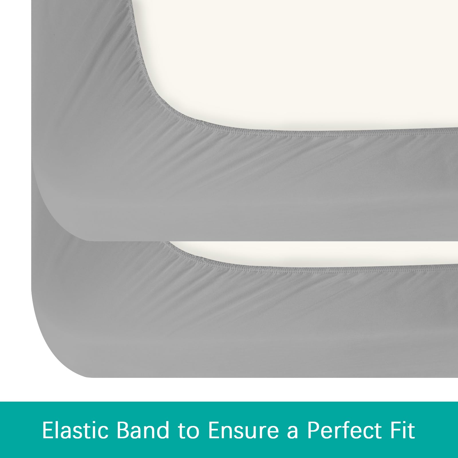 2 Pack Twin Mattress Protector Waterproof, Noiseless & Soft Coverage Mattress Fitted Sheet Twin with Deep Pocket up to 14", Super Breathable & Easy Wash Twin Size Mattress Protector