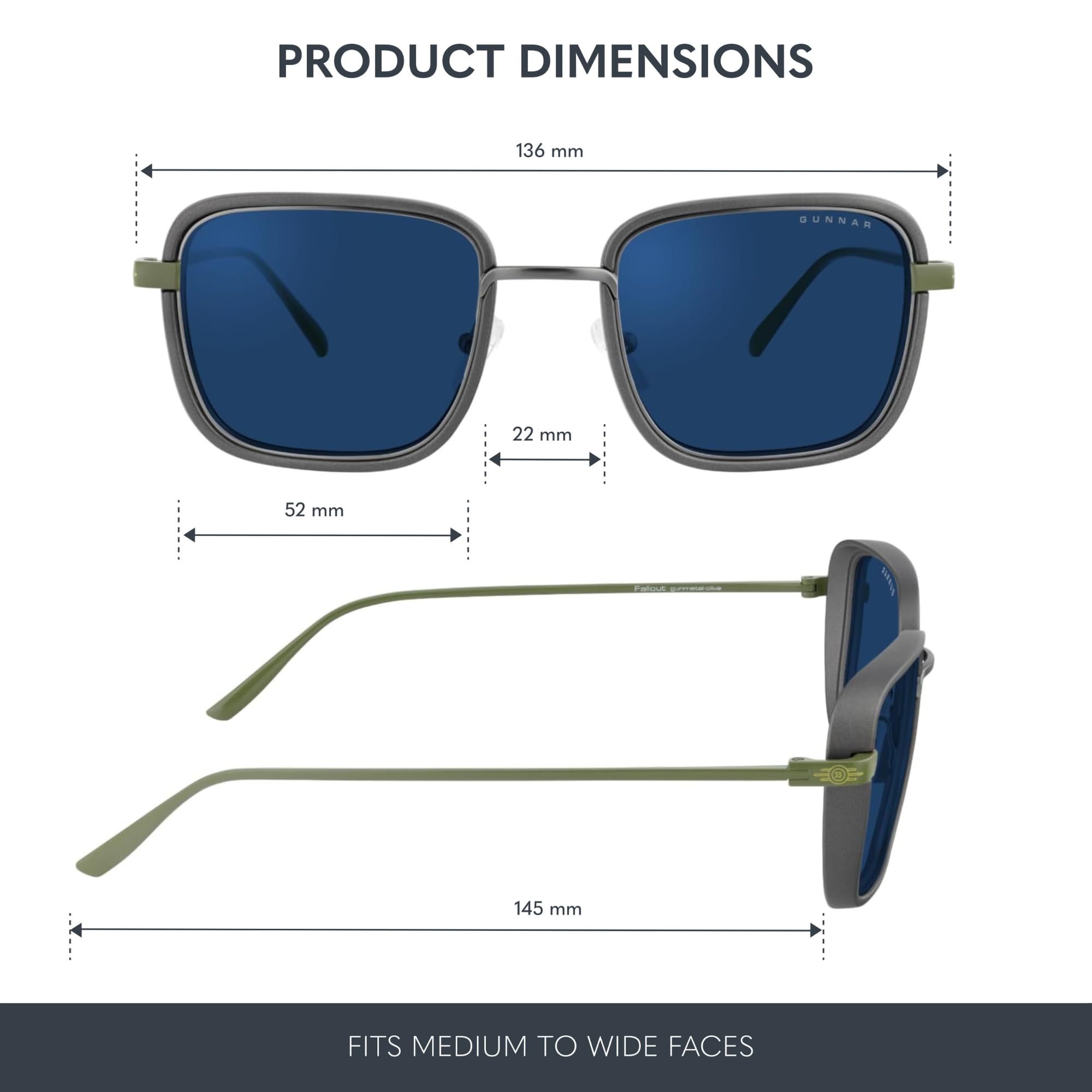 Fallout GUNNAR Gaming, Computer, Blue Light Blocking Glasses – Exclusive Vault 33 Glasses – Patented Lens Technology