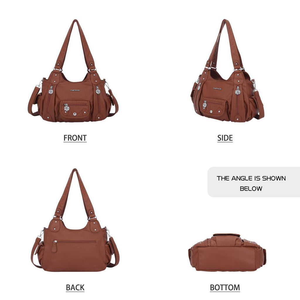 Angel Barcelo Purses for Women Soft PU Leather Shoulder Bag Crossbody Purse and Handbags
