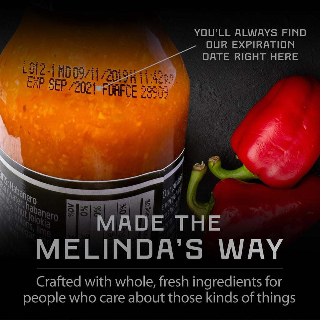 Melinda’s Mini Hot Sauce Variety Pack - 10 Pack (2 Oz Each) - Gourmet Gift Set with Travel Friendly Mini Hot Sauce Bottles in 10+ Possible Flavors