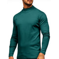 Rela Bota Mens Half Turtleneck Long Sleeve Pullover Basic Designed Undershirt Stretch Slim Fit Sweaters