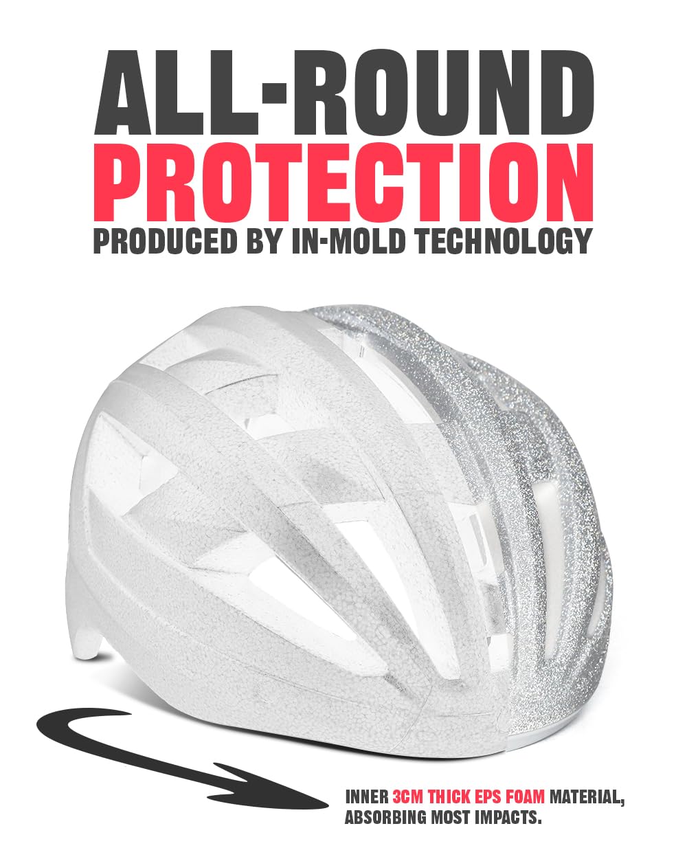VICTGOAL Bike Helmet with USB Rechargeable Rear Light Detachable Magnetic Goggles Removable Sun Visor Mountain & Road Bicycle Helmets for Men Women Adult Cycling Helmets