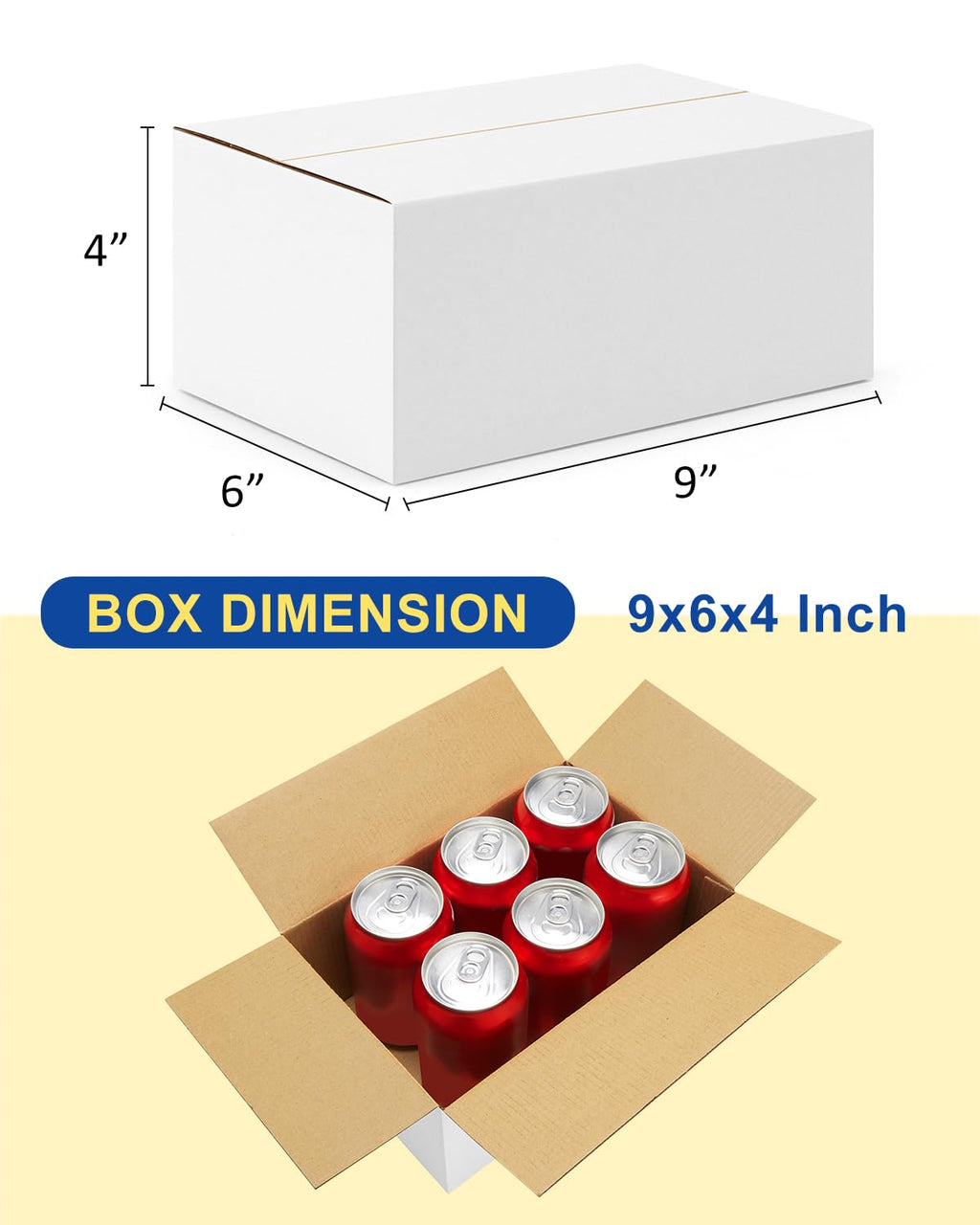 40-Pack-Small-Shipping-Boxes-6x4x4, Corrugated-Cardboard-Boxes-for-Packaging-Small-Business, Brown-Boxes-Mailers