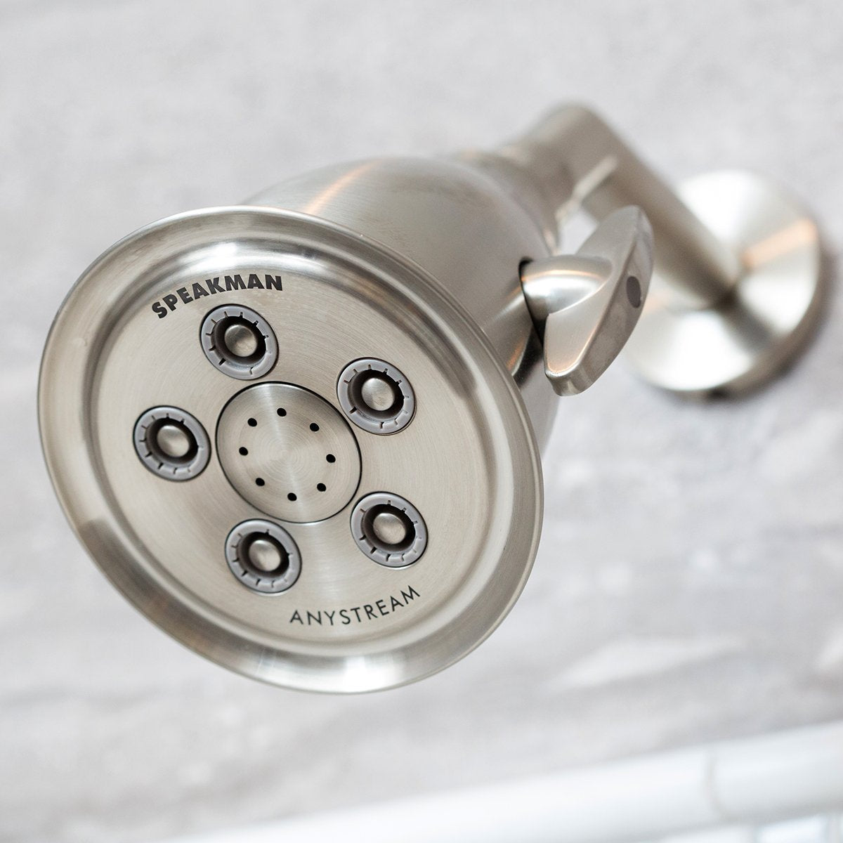 Speakman S-2005-HB-BC Hotel Anystream High Pressure 2.5 GPM Adjustable Shower Head, Brushed Chrome