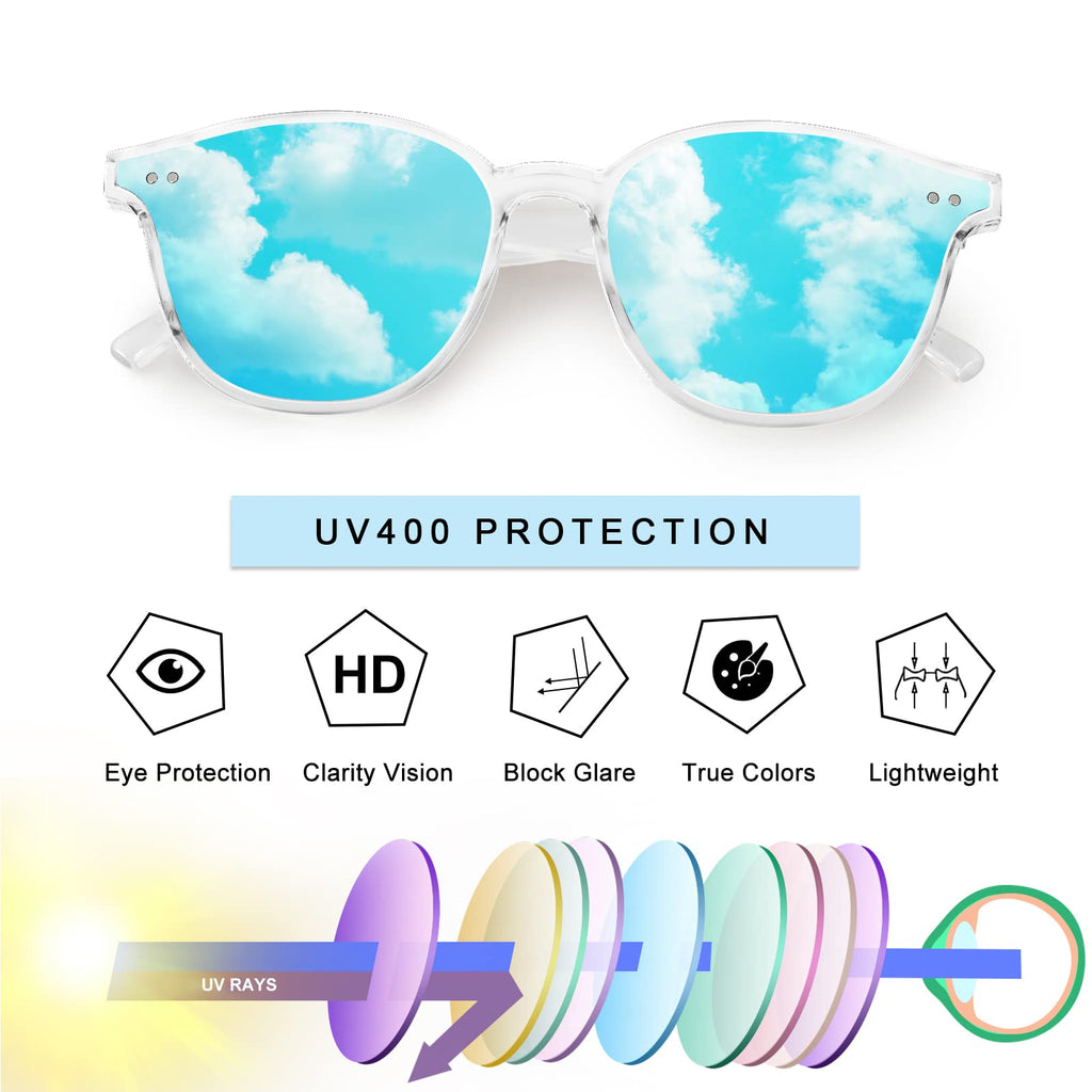 Kids Sunglasses, Sunglasses for Kids Children, Mirrored Sunglasses for Girls Boys Toddler UV400 Age 3-10