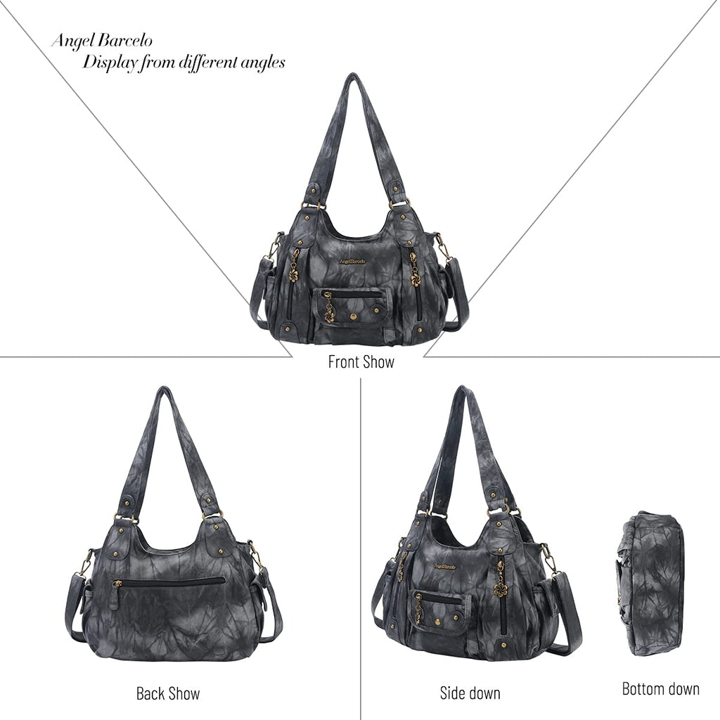 Angel Barcelo Purses for Women Soft PU Leather Shoulder Bag Crossbody Purse and Handbags