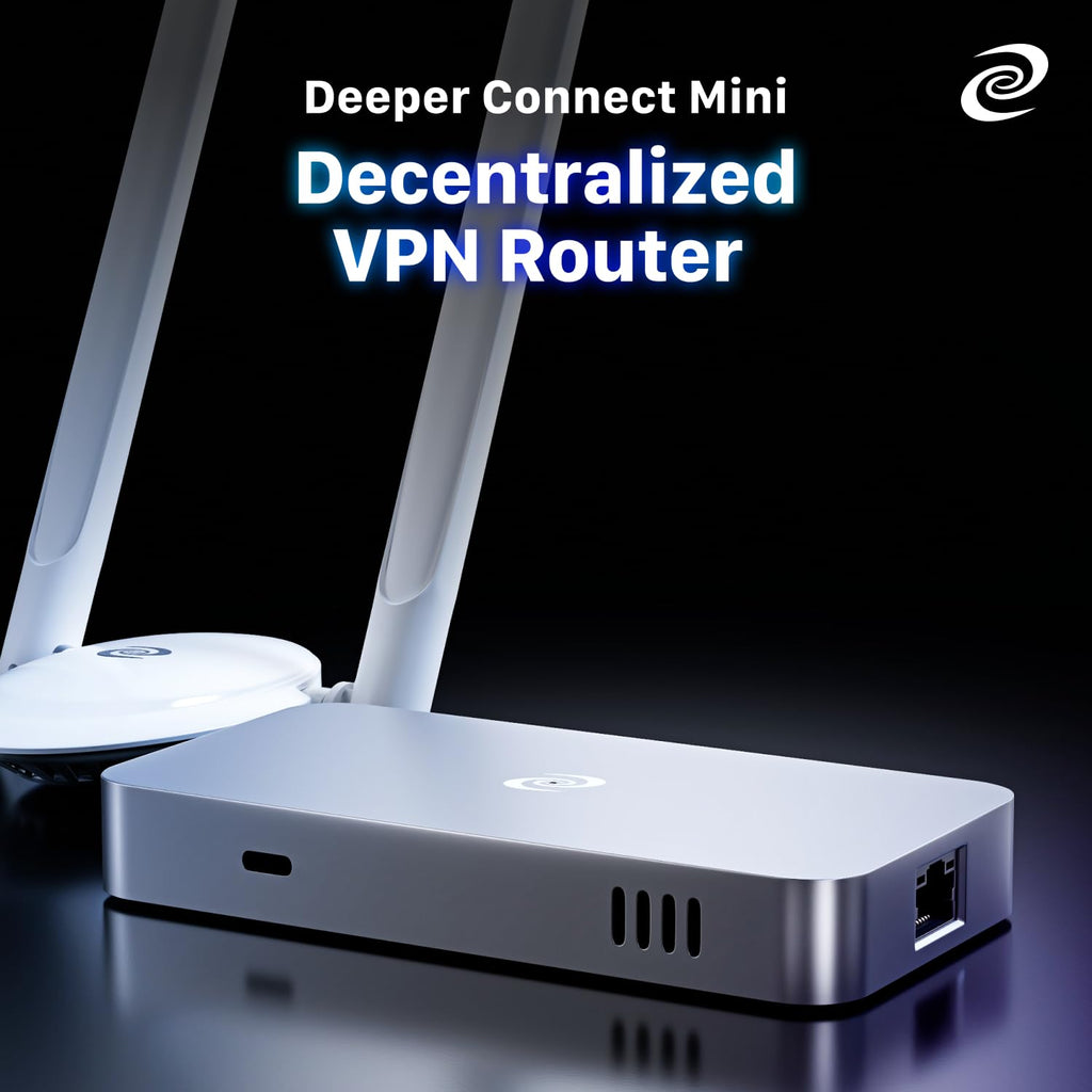 Deeper Connect Air Portable WiFi Wireless Router Hotspot Device, Lifetime Free Router VPN for Travel Privacy, Compact VPN Routers for Home and Remote Work