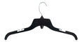 HangOn Shirt Hangers Recycled Plastic with Notches, Black, 17 Inch Pack of 25