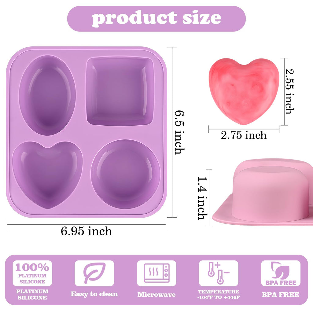 Sakolla 2 Pack Insect Silicone Soap Molds, 6-Cavity Dragonfly Butterfly Ladybug Shape Silicone Molds for Soap Making, DIY Baking Mold for Lotion Bars, Chocolate, Candy, Muffin, Biscuit, Cookie Pans