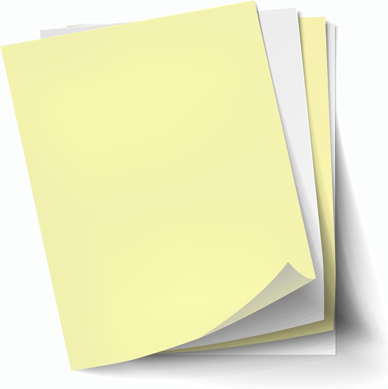 8.5 x 11 Excel One (230949) Carbonless Paper, 2 Part Reverse (Canary/Bright White), 10 REAMS