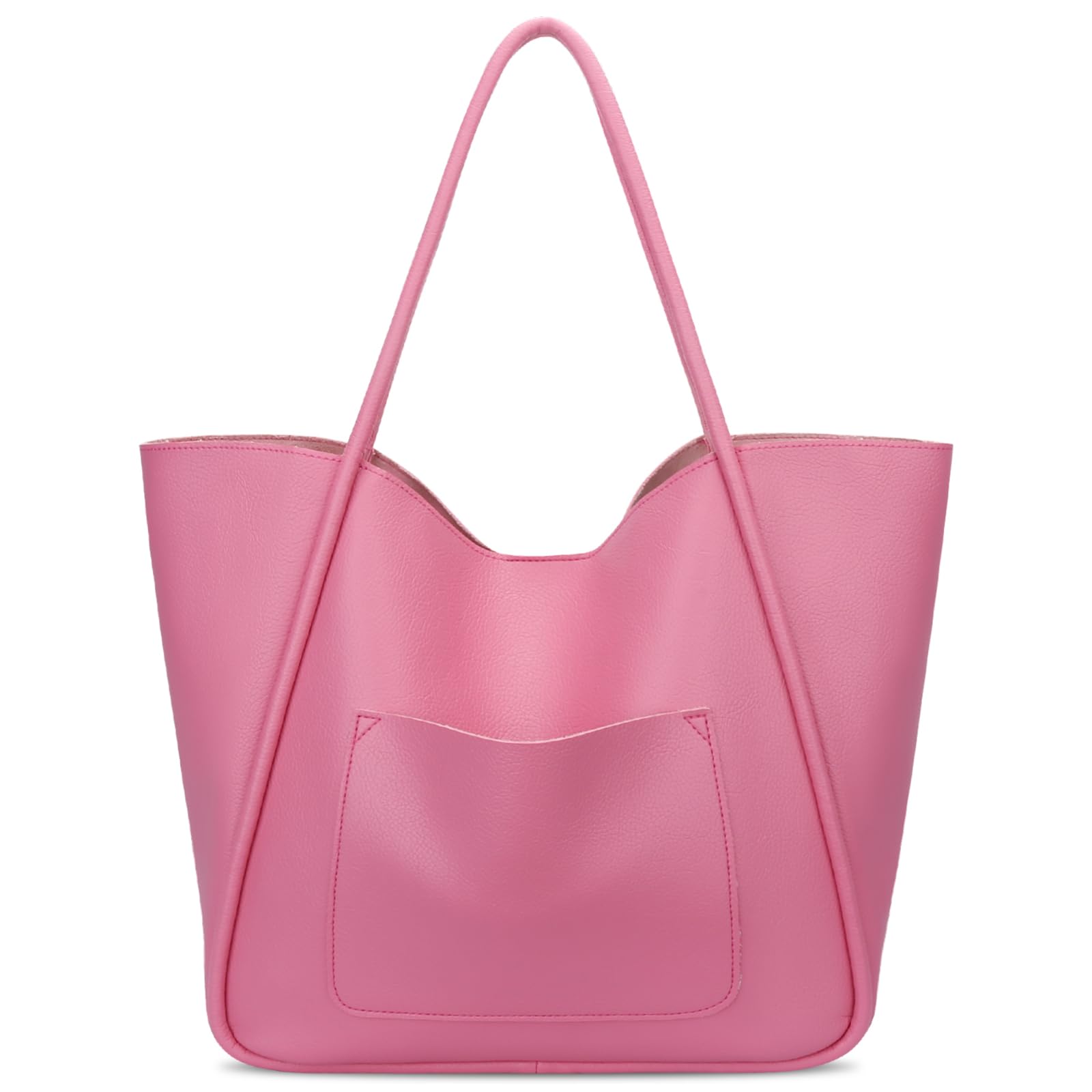 KKXIU Tote Bag for Women Vegan Leather Shoulder Purse Large Capacity Travel Bag