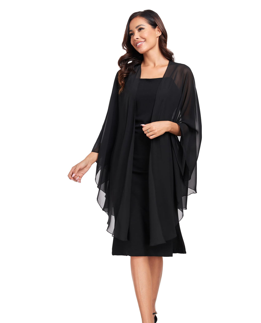 TONGFANTFL Shawls Wraps for Evening Wedding Party Chiffon Scarf Soft Bridal Wraps Wedding Guest Shawl Coverage