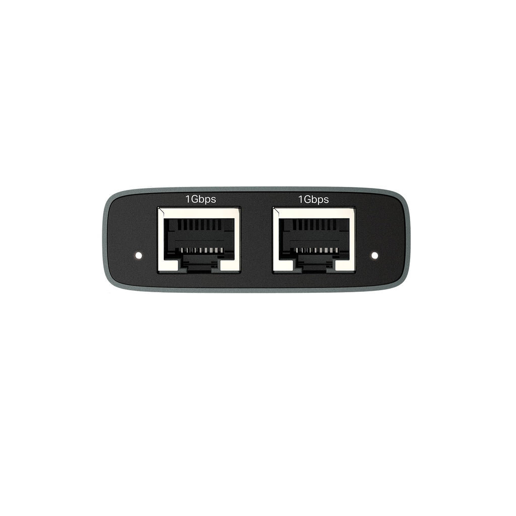 TP-Link Ethernet Splitter 1 to 2, 1000 Mbps High Speed Dual-Port Internet Splitter, Compatible w/ Cat8/7/6/5e/5, USB-C & Ethernet Cables Included, Aluminum Case, Plug and Play for Routers & More EH210