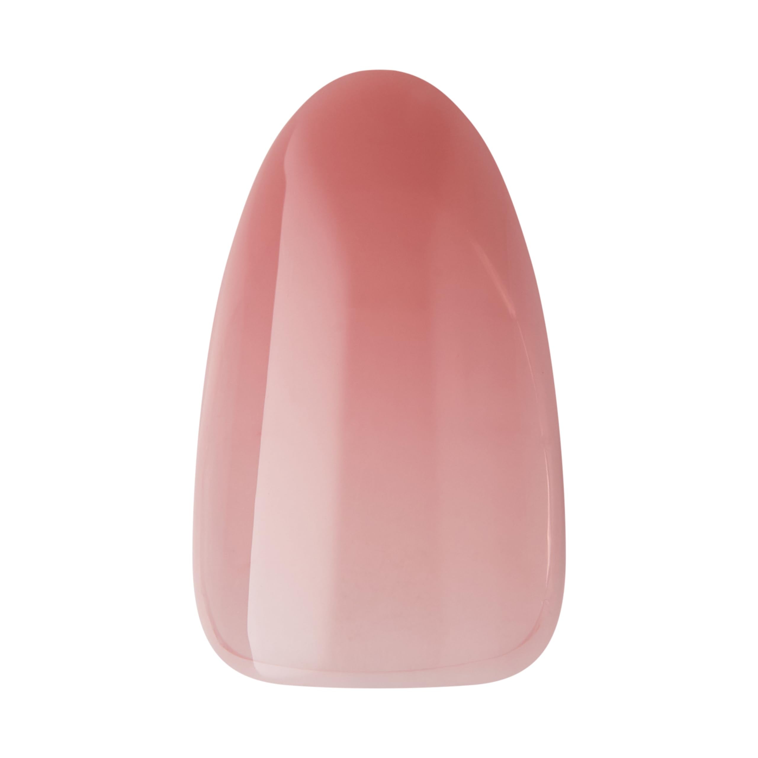 KISS imPRESS No Glue Mani Press On Nails, Bare but Better, 'Flare', Medium Neutral, Medium Size, Coffin Shape, Includes 30 Nails, Prep Pad, Instructions Sheet, 1 Manicure Stick, 1 Mini File