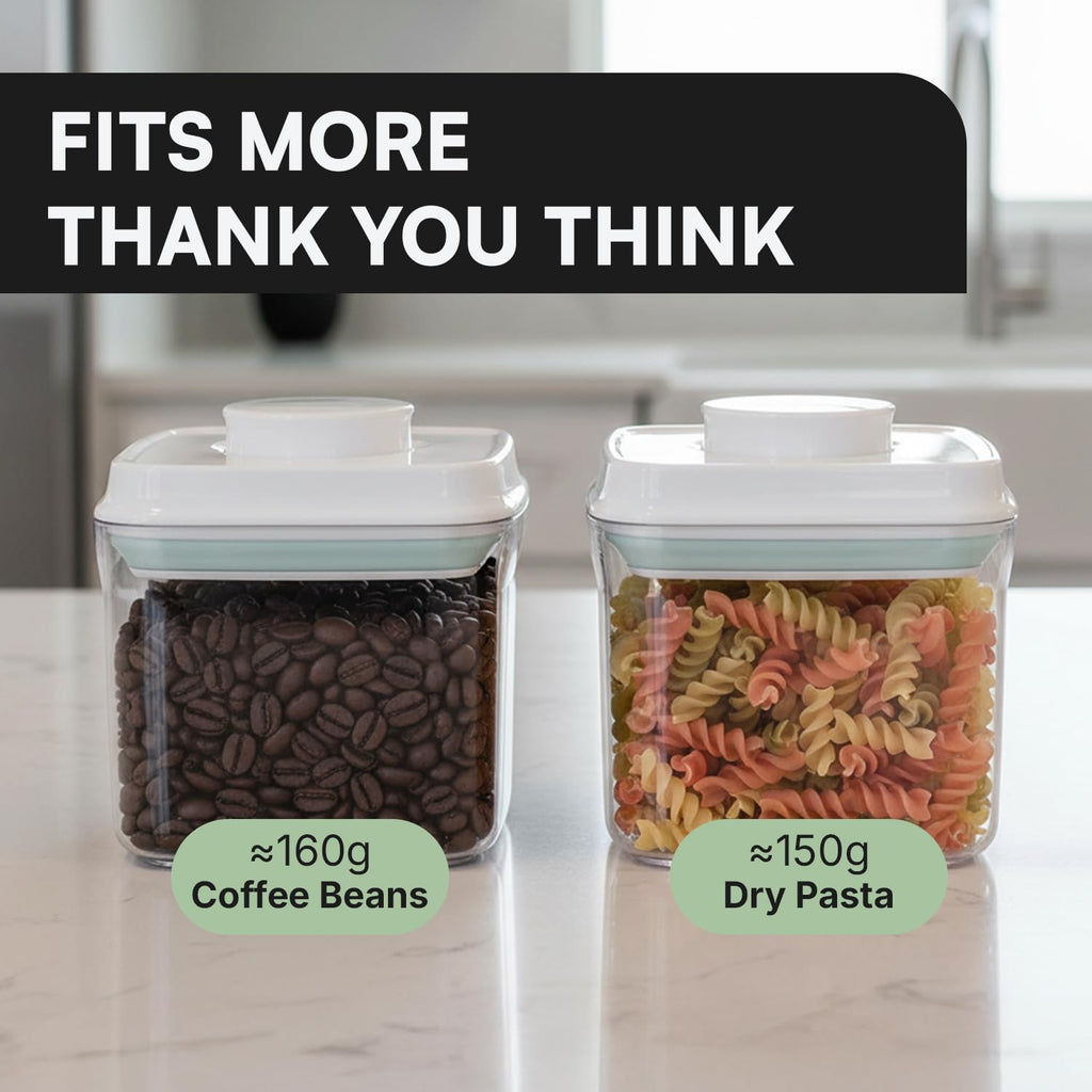 Bop Top Airtight Food Storage Containers with Lid 13.5 Cups / 108 oz | Kitchen Canister Sets | Air Tight Pantry Container | Pop Top Dry Food Storage Containers for Snacks, Sugar, Flour, Baking, Pasta