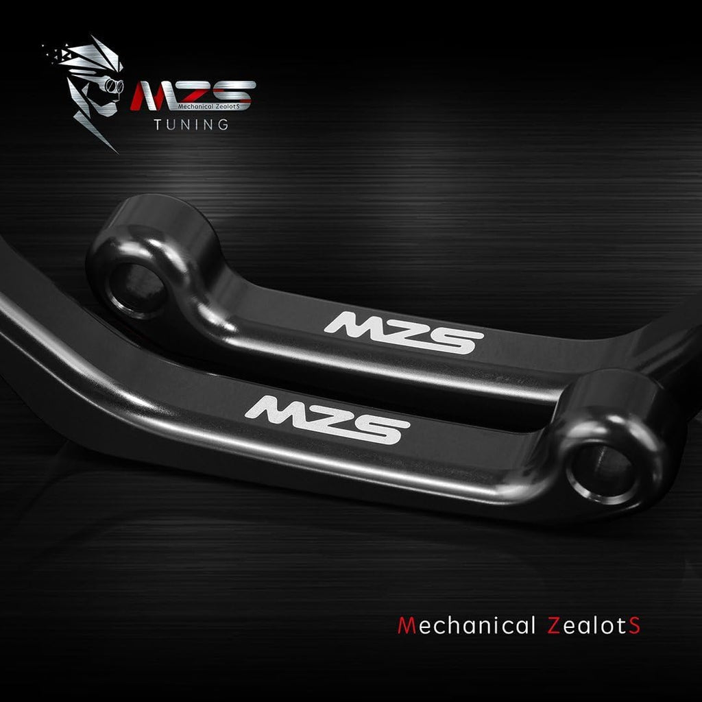 MZS Black Dirt Bike Brake Clutch Levers Pivot Adjustable CNC Compatible with YZ65 2018-2025 / YZ80 YZ85 2015-2025